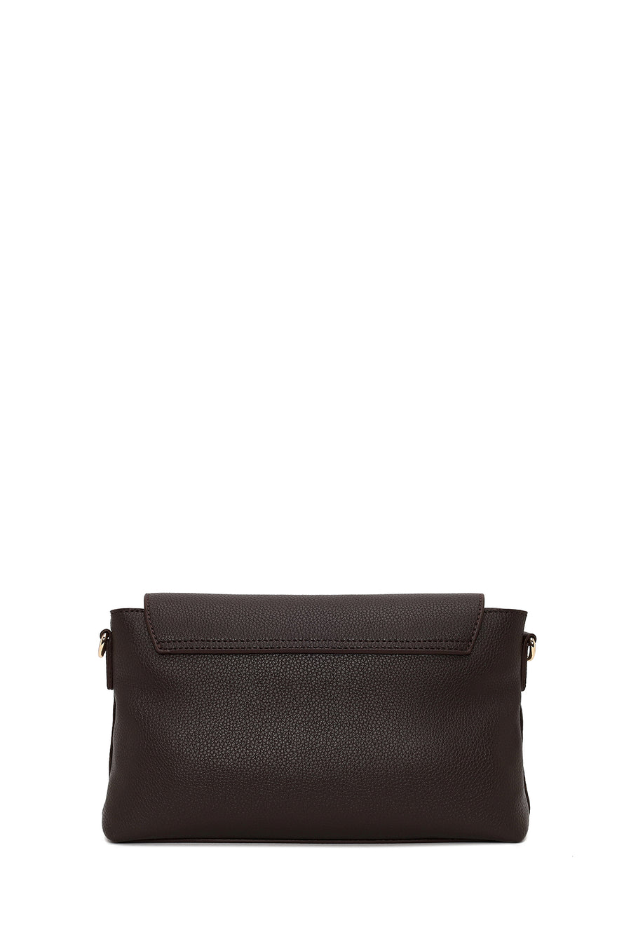 Woman Brown Classic Crossbody Bag with Long Strap
