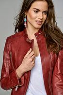 Bravo Women's Leather Jacket | Derimod