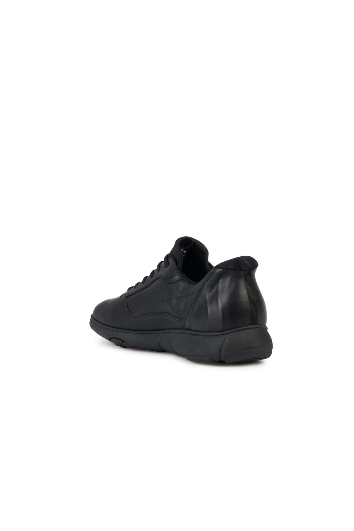 Geox Erkek Siyah Nebula Bağcıklı Deri Sneaker