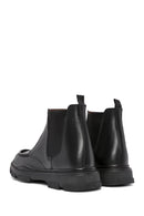 Men's Black Leather Chelsea Boots | Derimod