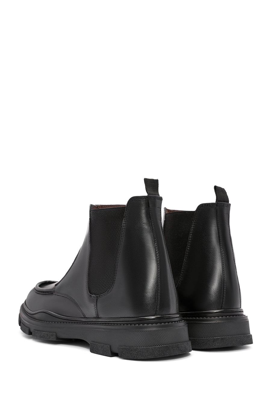 Men's Black Leather Chelsea Boots