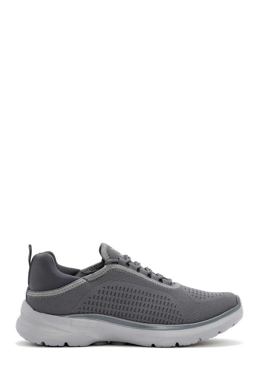 Derimod Zero Men's Gray Lace-Up Thick Soled Sneaker 24SFD69046F | Derimod