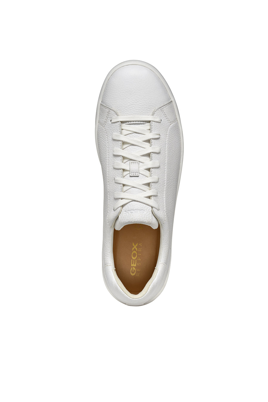 Geox Erkek Beyaz Spherica Ecub Bağcıklı Deri Sneaker