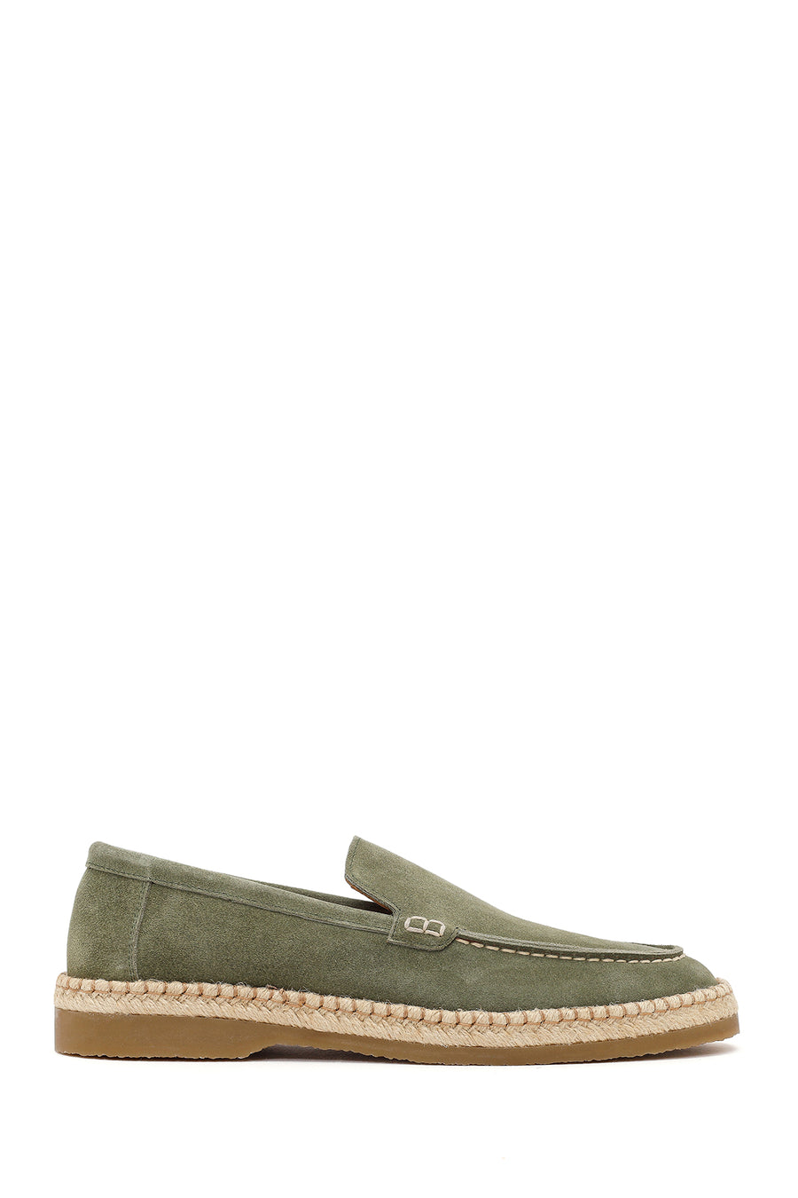 Men's Green Suede Leather Casual Loafer 26SFD828110 | Derimod