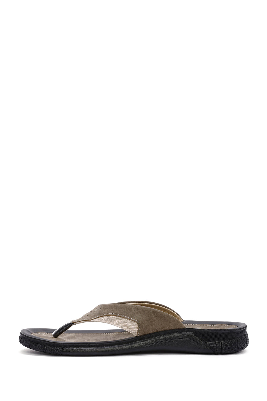Men's Mink Flip Flop Nubuck Leather Slippers