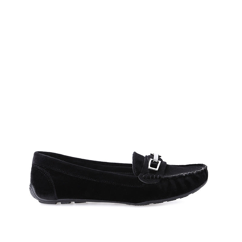 Tokalı Kadın Süet Loafer