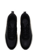 Men's Black Leather Sneaker | Derimod