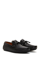 Men's Black Leather Casual Loafer | Derimod