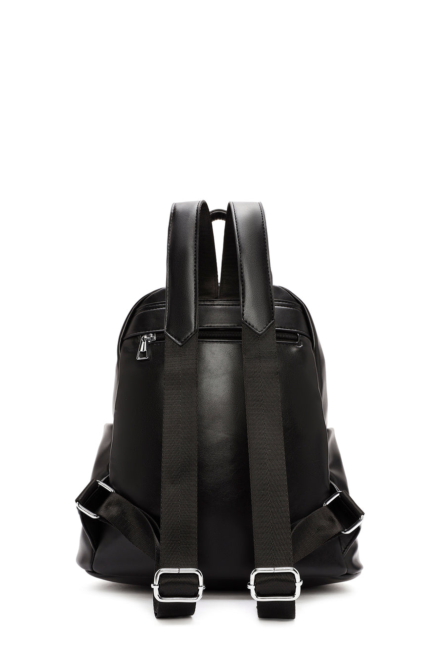 Women's Black Printed Backpack