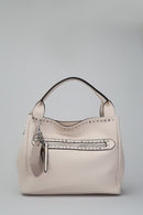 Beige Women's Shoulder Bag with Staple Detail | Derimod