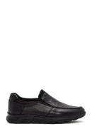 Men's Black Leather Comfort Loafer | Derimod