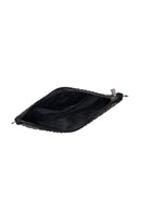 Woman Black Chain-Strap Patterned Clutch Bag | Derimod