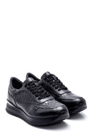 Men's Leather Crocodile Sneaker | Derimod