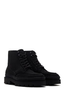 Men's Black Nubuck Leather Casual Boots | Derimod