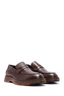 Men's Brown Leather Casual Loafer | Derimod