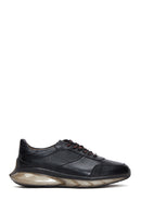 Men's Black Lace-up Leather Sneaker | Derimod