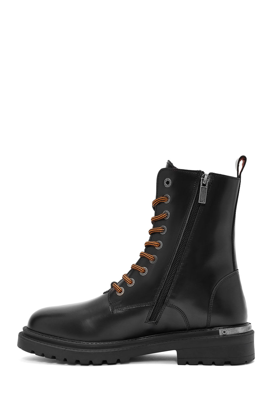 Harley Davidson Men's Black Thar Lace-Up Leather Combat Boots