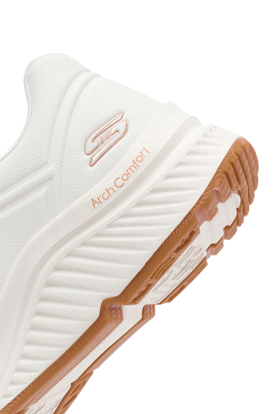 Skechers Kadın Beyaz Bobs Arch Comfort Bağcıklı Kalın Tabanlı Deri Sneaker