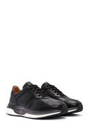 Men's Black Lace-up Leather Sneaker | Derimod