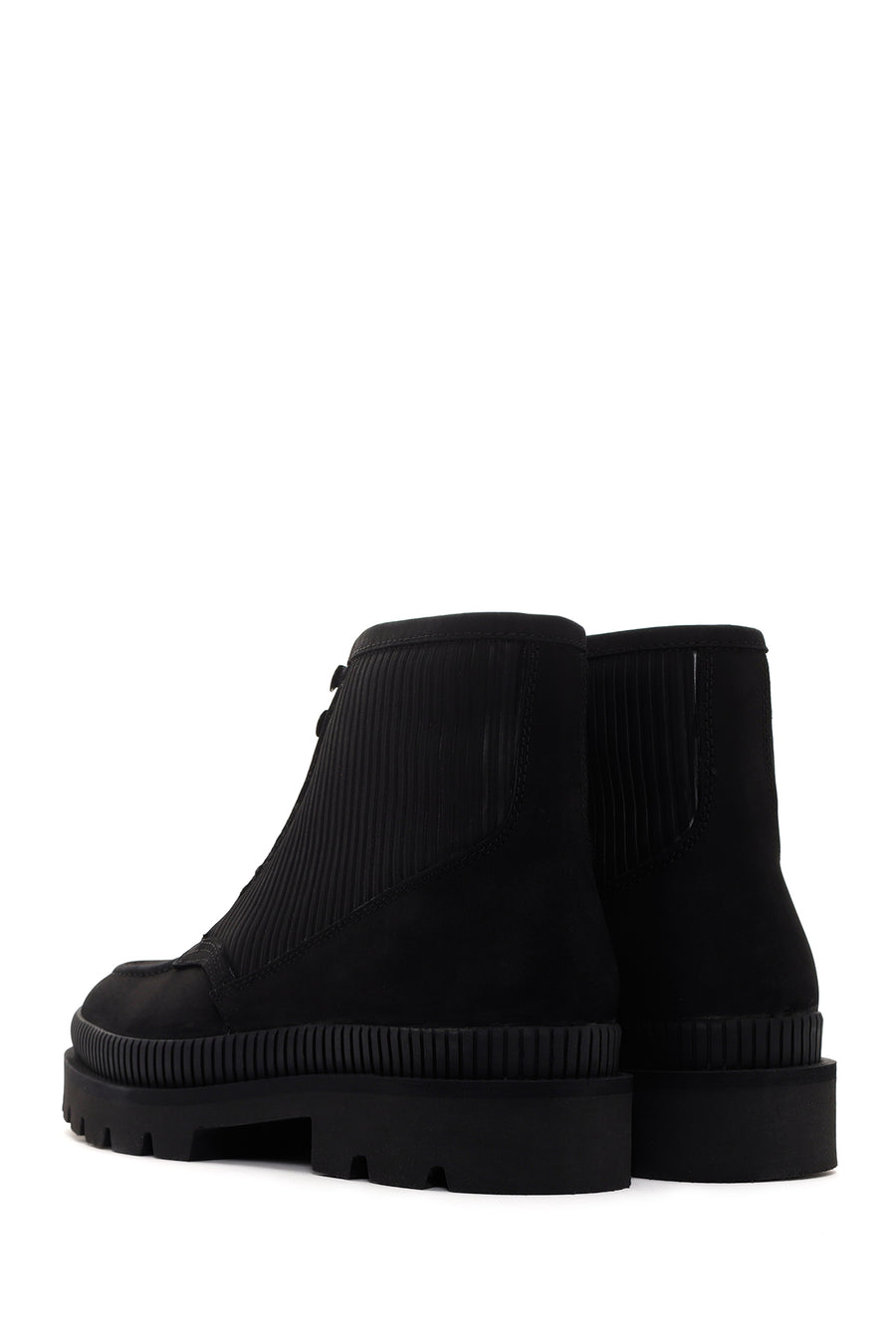 Men's Black Nubuck Leather Casual Boots