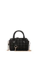 Women's Black Long Strap Printed Crossbody Bag | Derimod