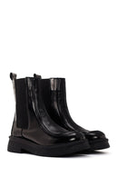 Women's Black Patent Leather Classic Chelsea Boots | Derimod