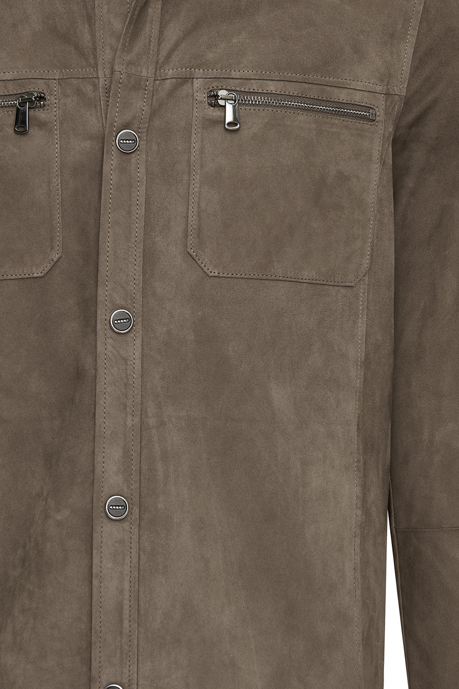 Kroos Men's Mink Suede Leather Jacket