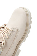 Caterpillar Women's Beige Nubuck Leather Colorado Boots | Derimod