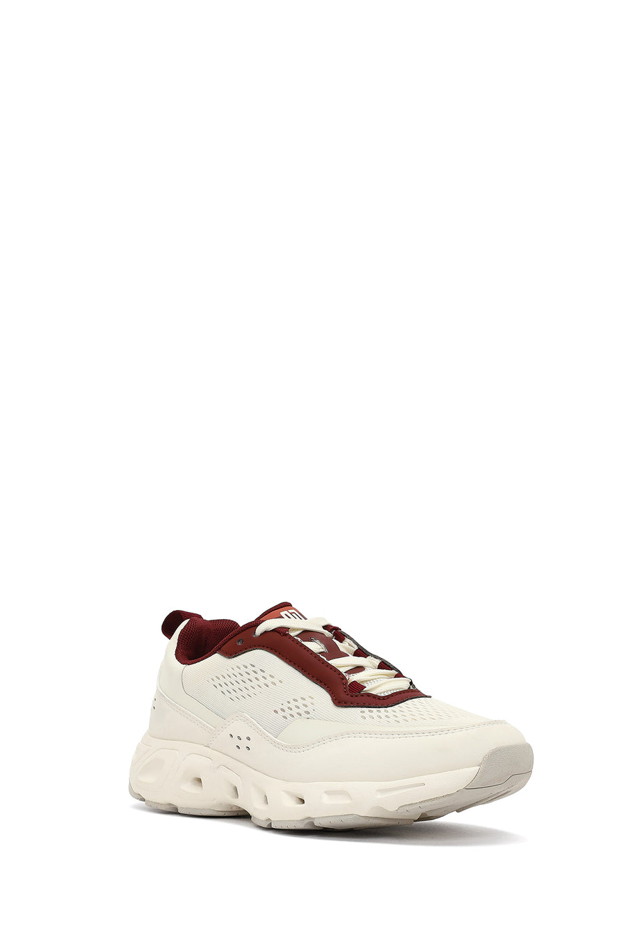 Derimod Studio Women's White Lace-Up Thick-Soled Sneaker