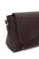 Woman Brown Classic Crossbody Bag with Long Strap | Derimod