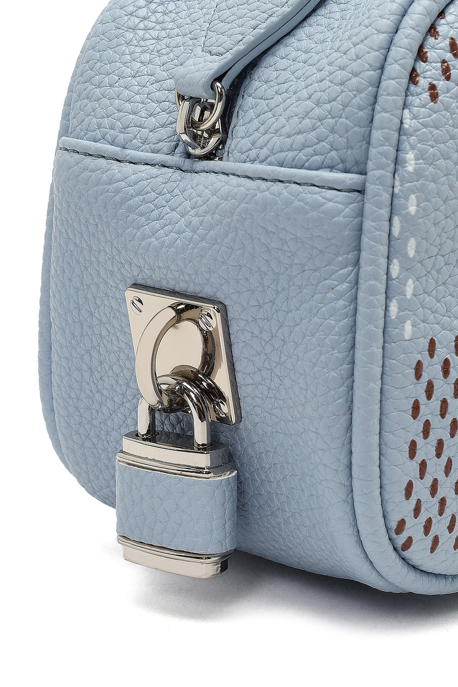 Women's Blue Long Strap Patterned Shoulder Bag