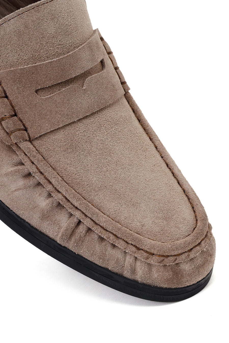 Male Gray Suede Casual Loafer