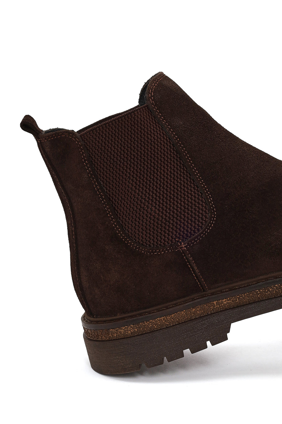 Male Brown Suede Chelsea Boots