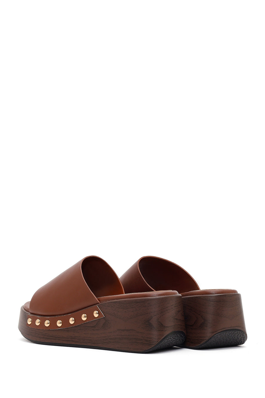 Women's Brown Platform Heel Sandals