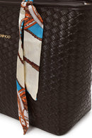 Woman Brown Knitted Shoulder Bag | Derimod