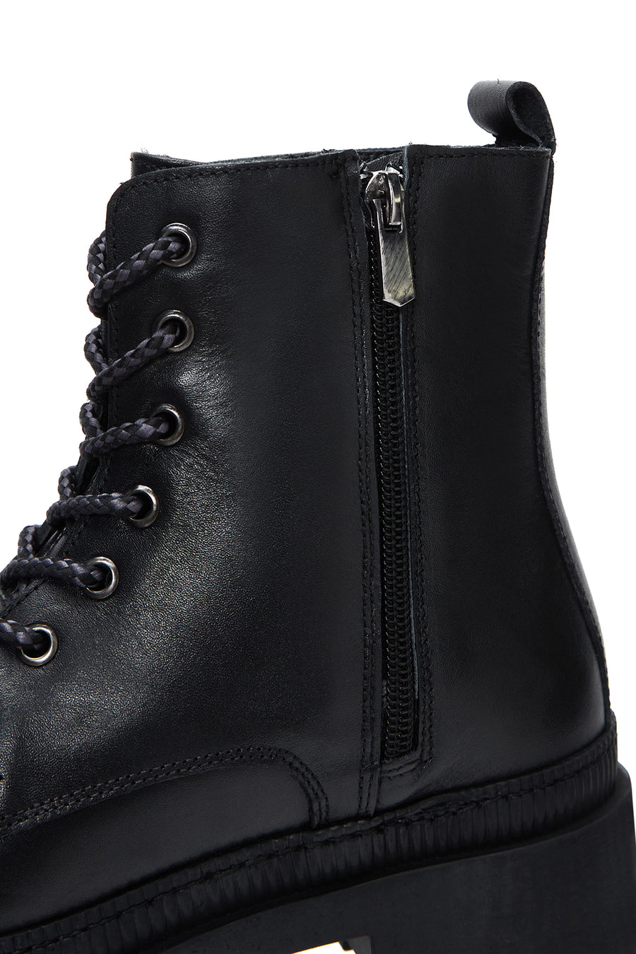 Women's Leather Zippered Boots