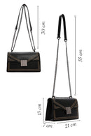 Women's Black Long Strap Crossbody Bag | Derimod