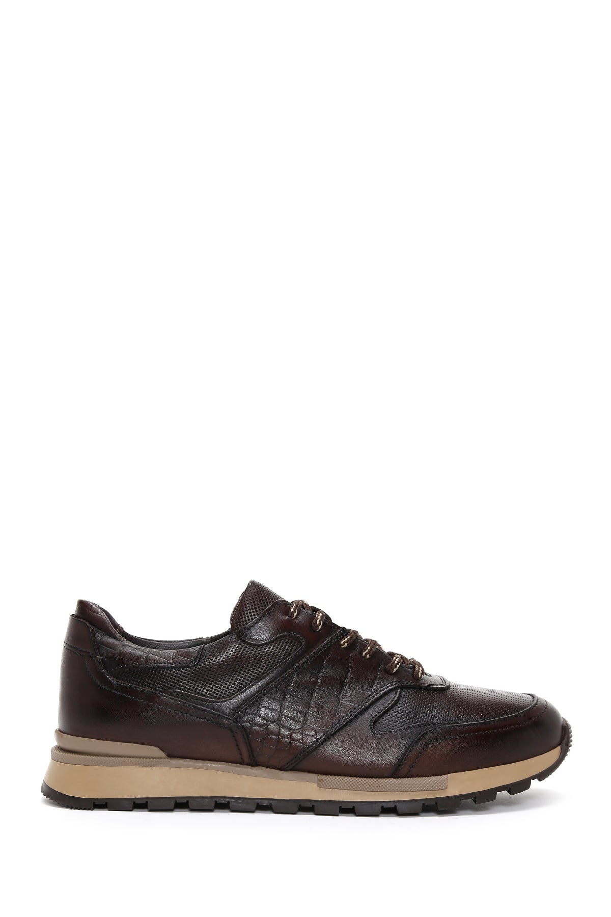 Men's Brown Leather Sneaker 23SFD610014 | Derimod