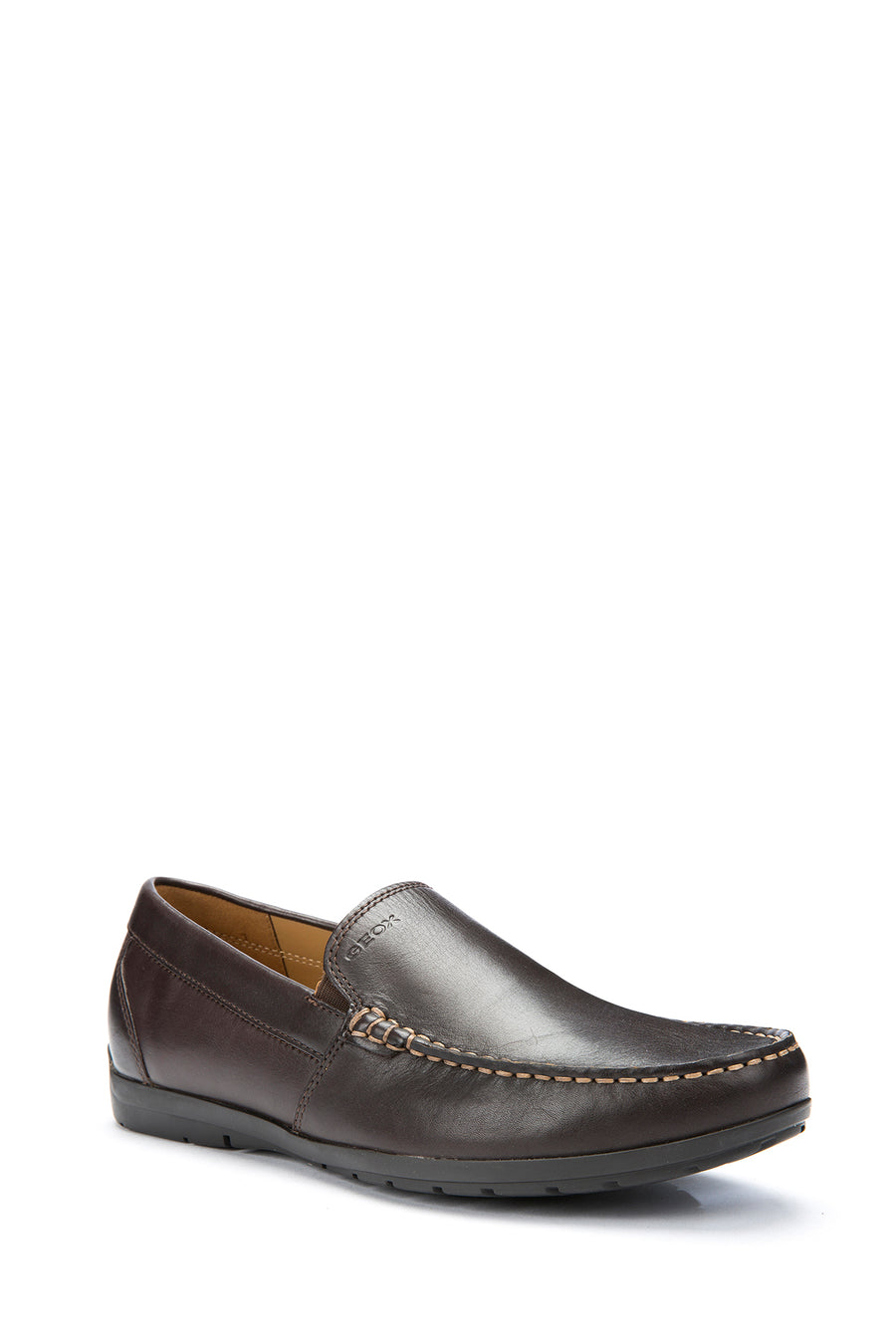 Geox Men's Brown Siron W Leather Casual Loafer