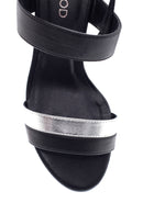 Women's Black Thick Heeled Sandals | Derimod