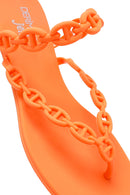 Kadın Turuncu Parmak Arası Jelly Terlik | Derimod