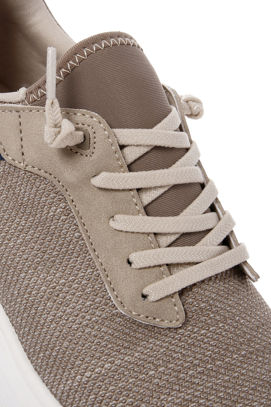 Derimod Zero Men's Beige Lace-Up Thick Soled Fabric Sneaker