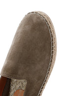 Men's Mink Suede Leather Espadrille | Derimod