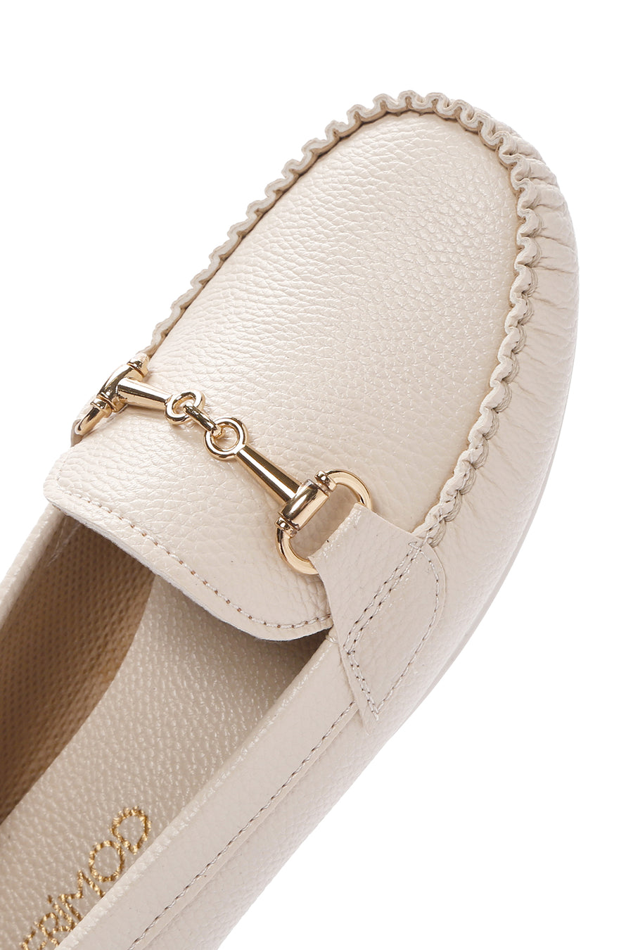 Kadın Bej Toka Detaylı Loafer