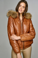 Renea Women's Leather Jacket | Derimod