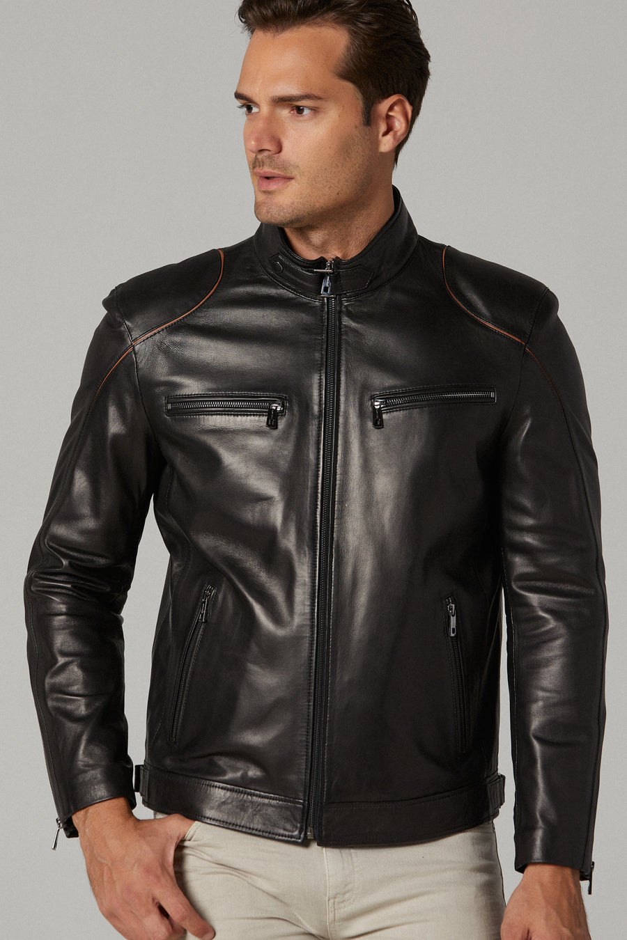Cavani Men's Leather Jacket