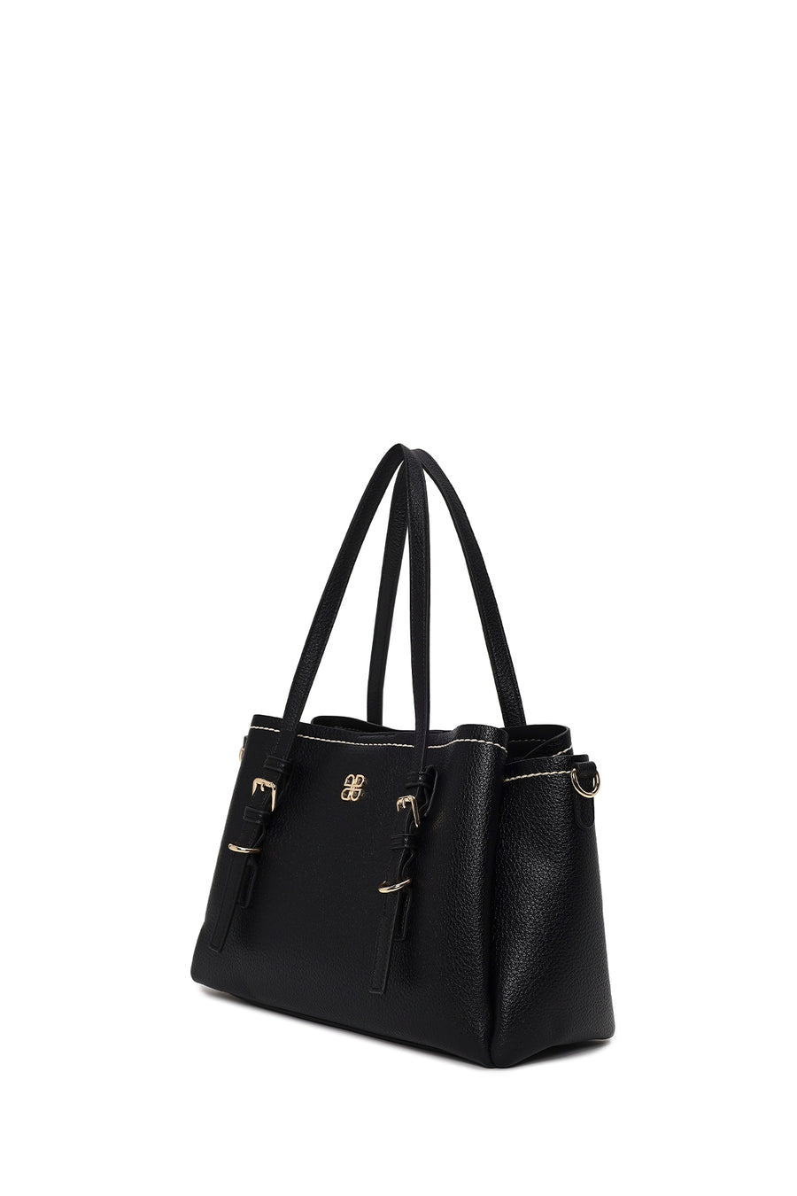 Woman Black Long-Strap Shoulder Bag