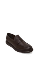 Erkek Kahverengi Deri Casual Loafer | Derimod