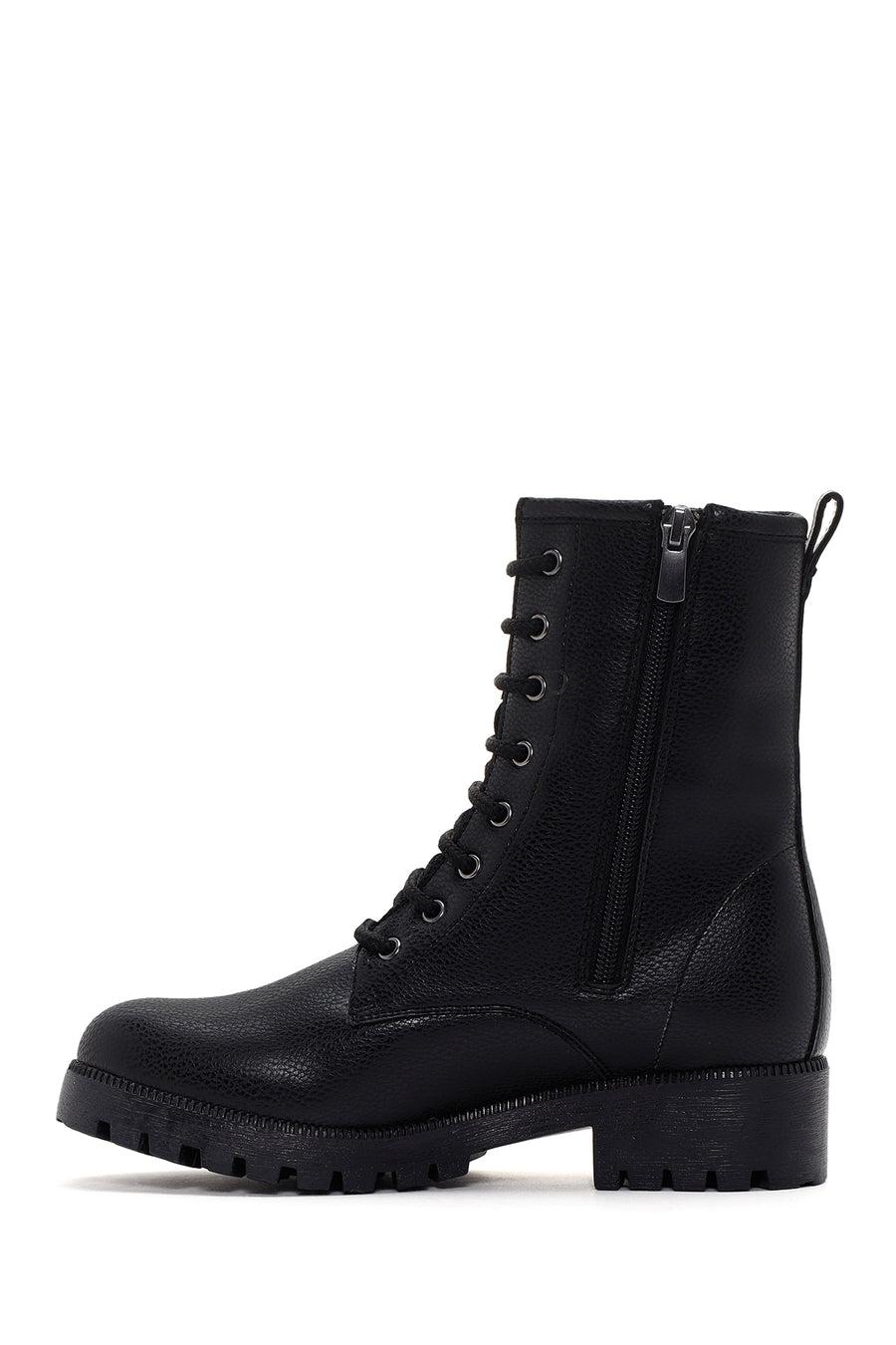 Women's Black Zippered Boots