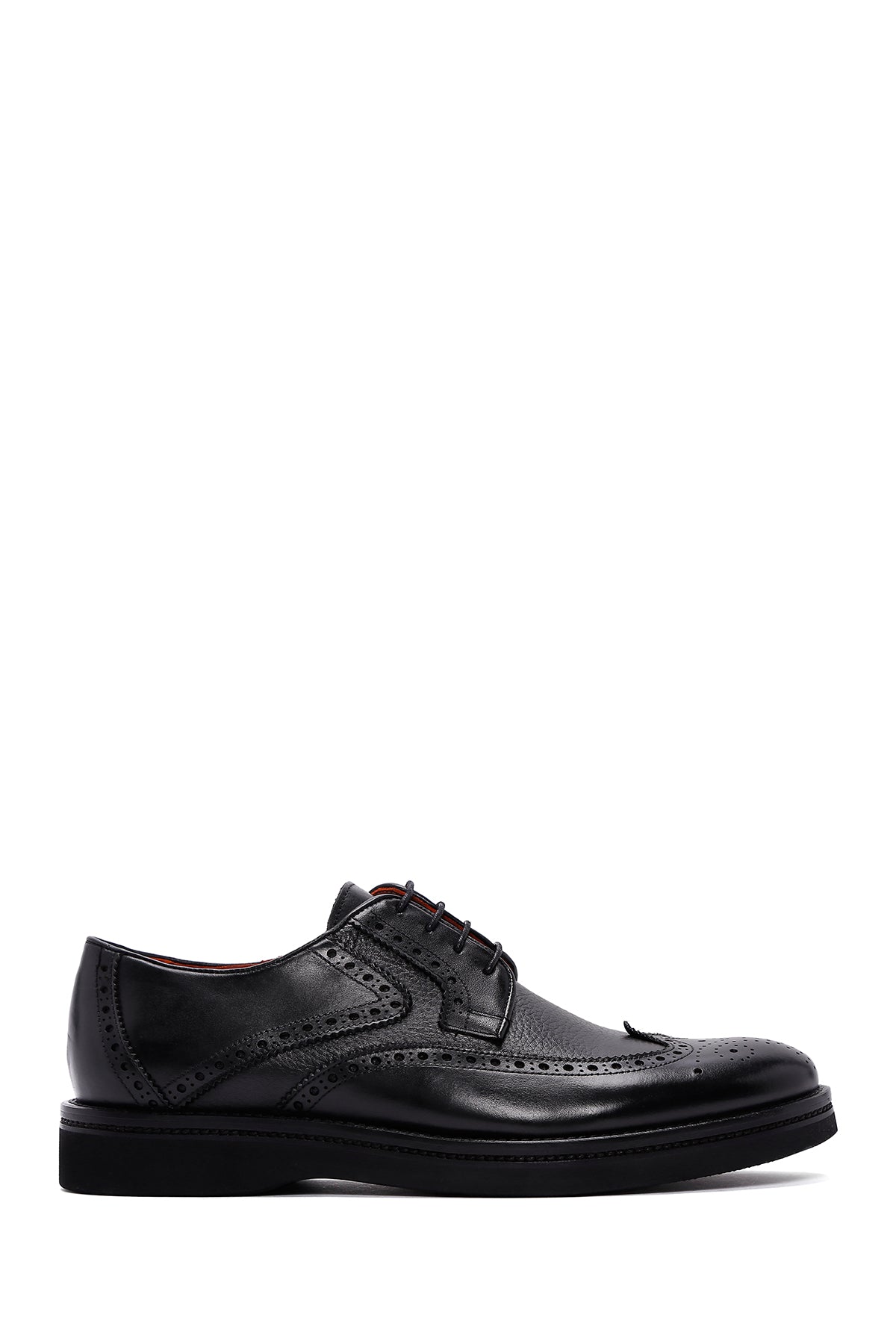 Men's Black Leather Casual Shoes 23WFD6161FT | Derimod